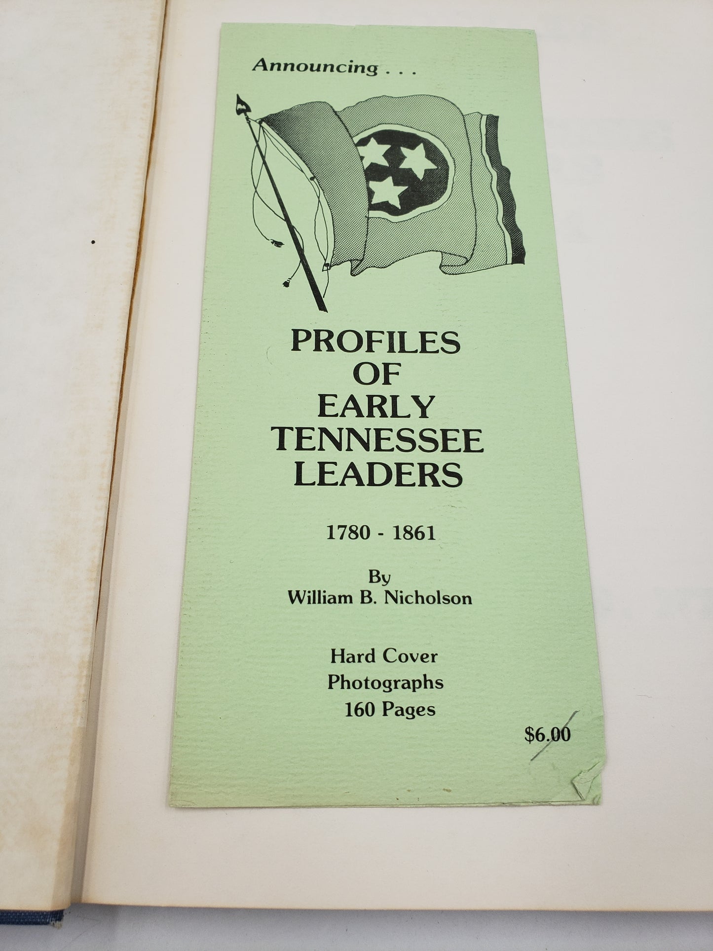 Profiles Of Early Tennessee Leaders 1780-1861