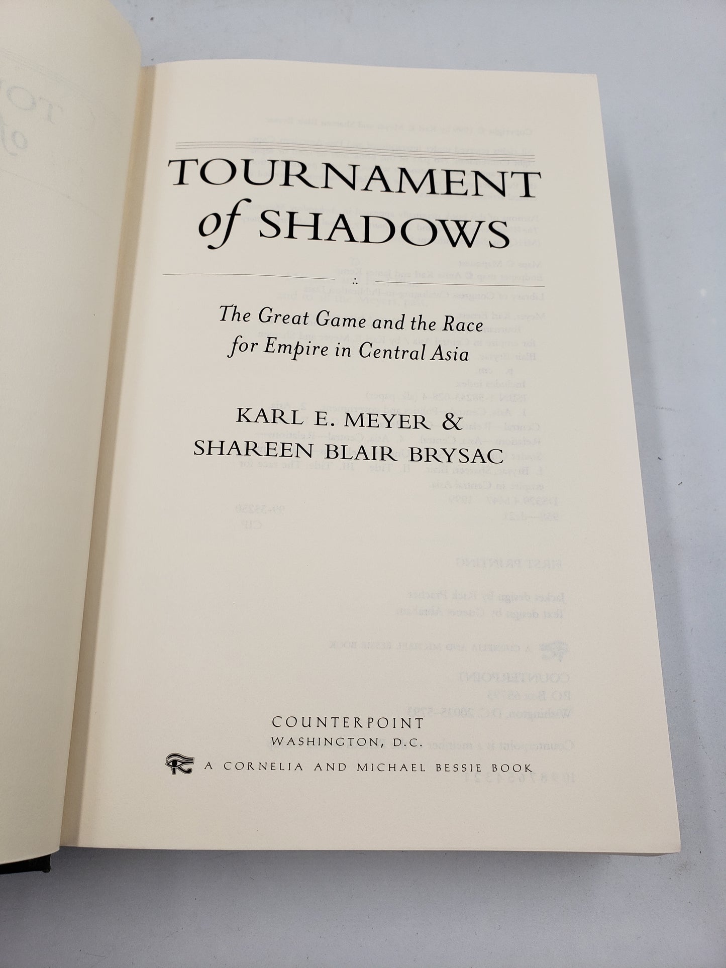 Tournament Of Shadows: The Great Game and the Race for Empire in Central Asia