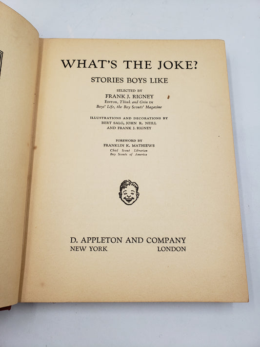 What's The Joke?: Stories Boys Like