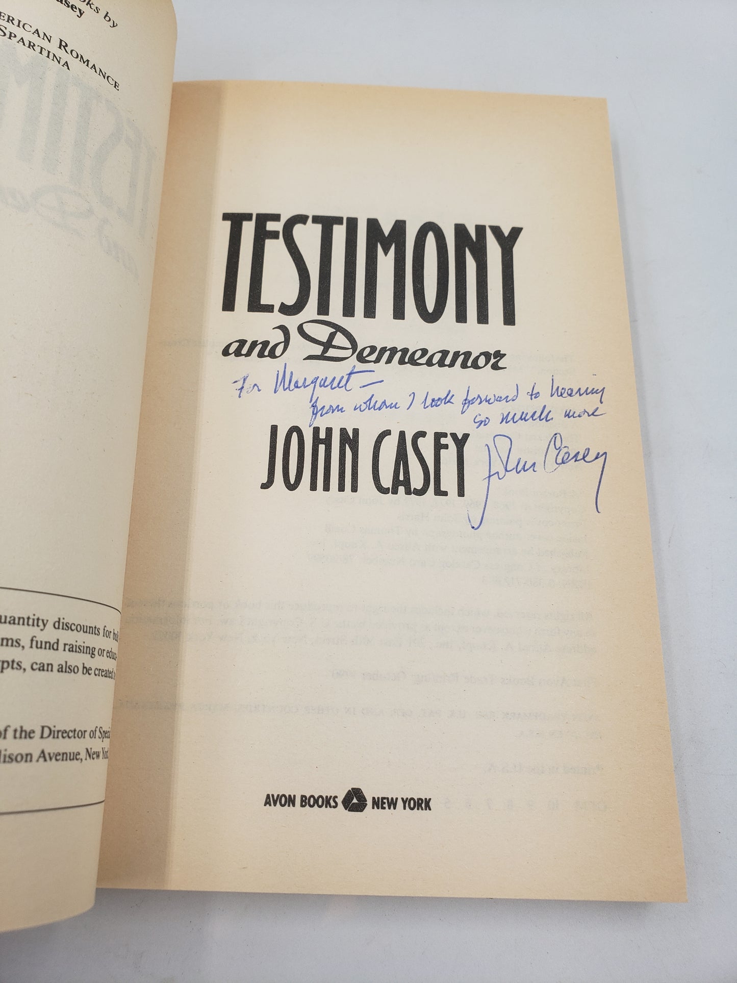 Testimony and Demeanor