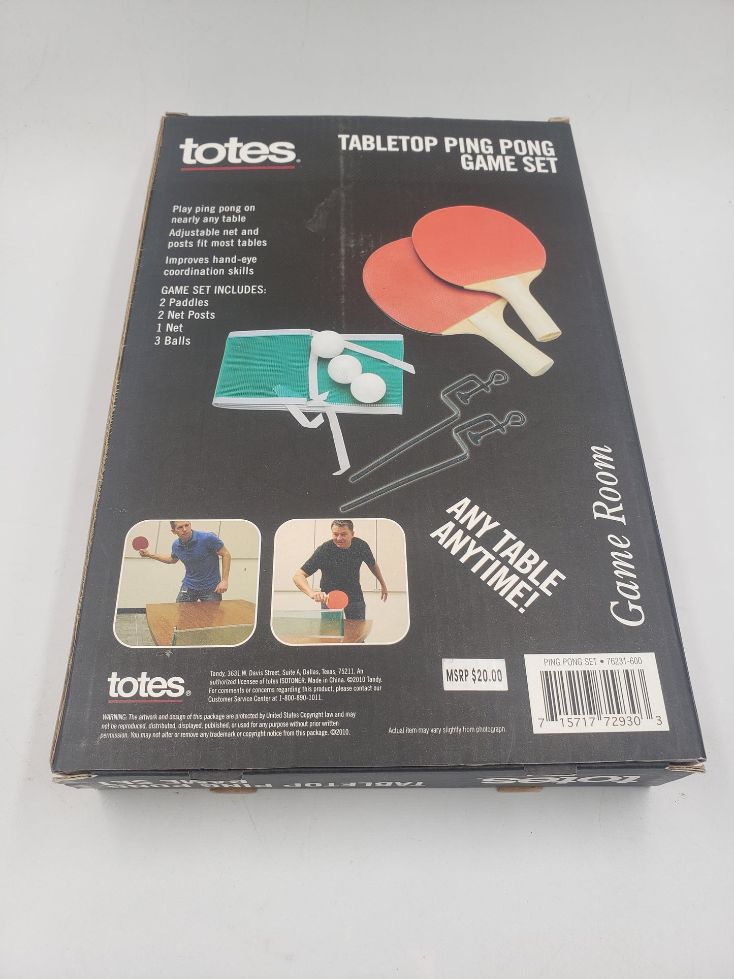 Totes: Tabletop Ping Pong Game Set