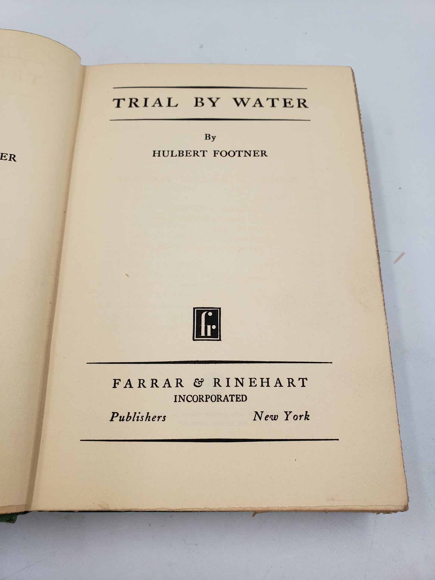 Trial By Water