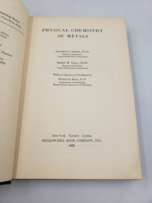 Physical Chemistry Of Metals