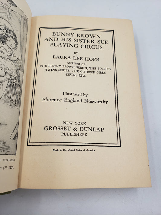Bunny Brown And His Sister Sue Playing Circus