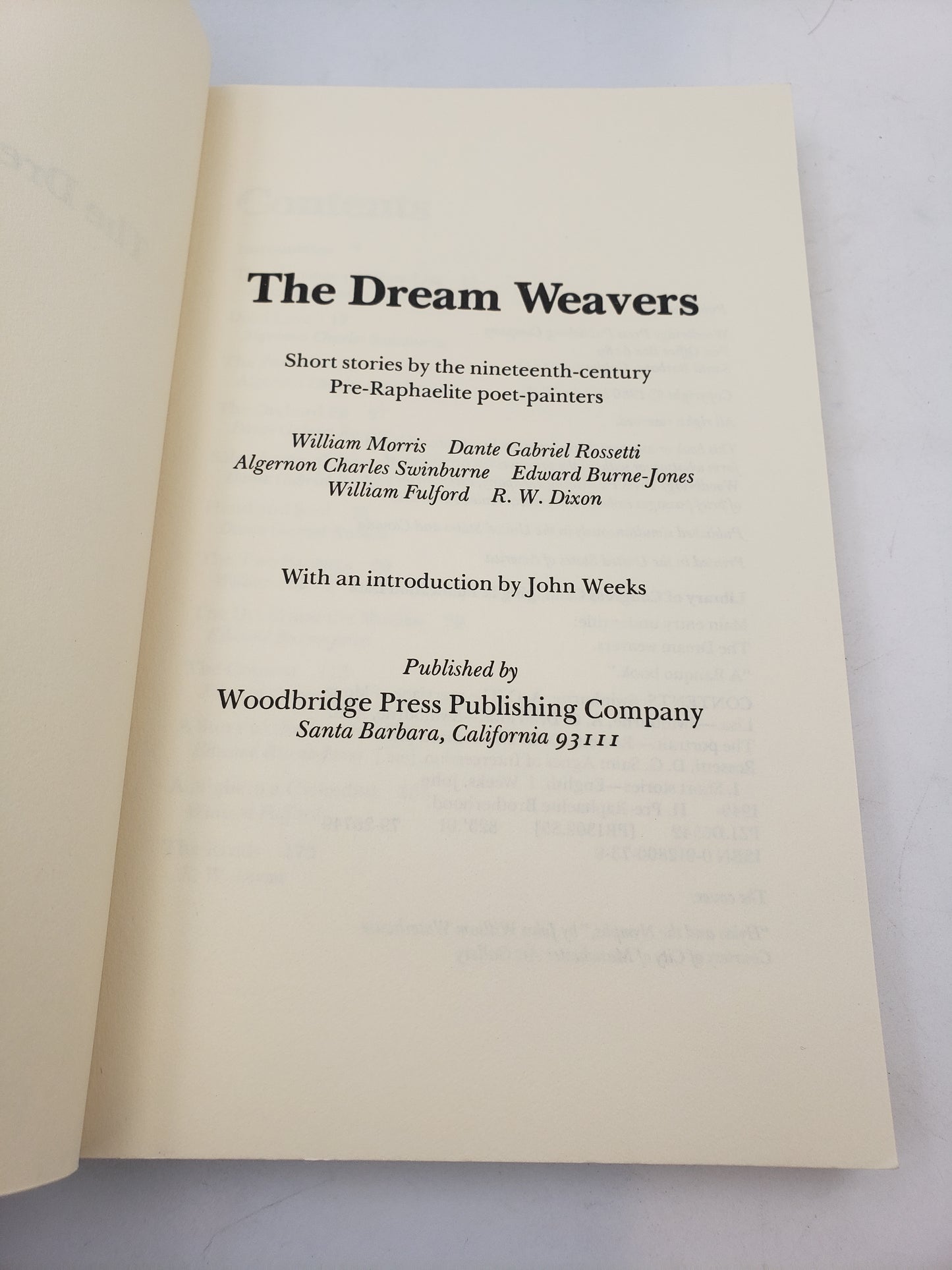 The Dream Weavers: Tales of Fantasy by the Pre-Raphaelites