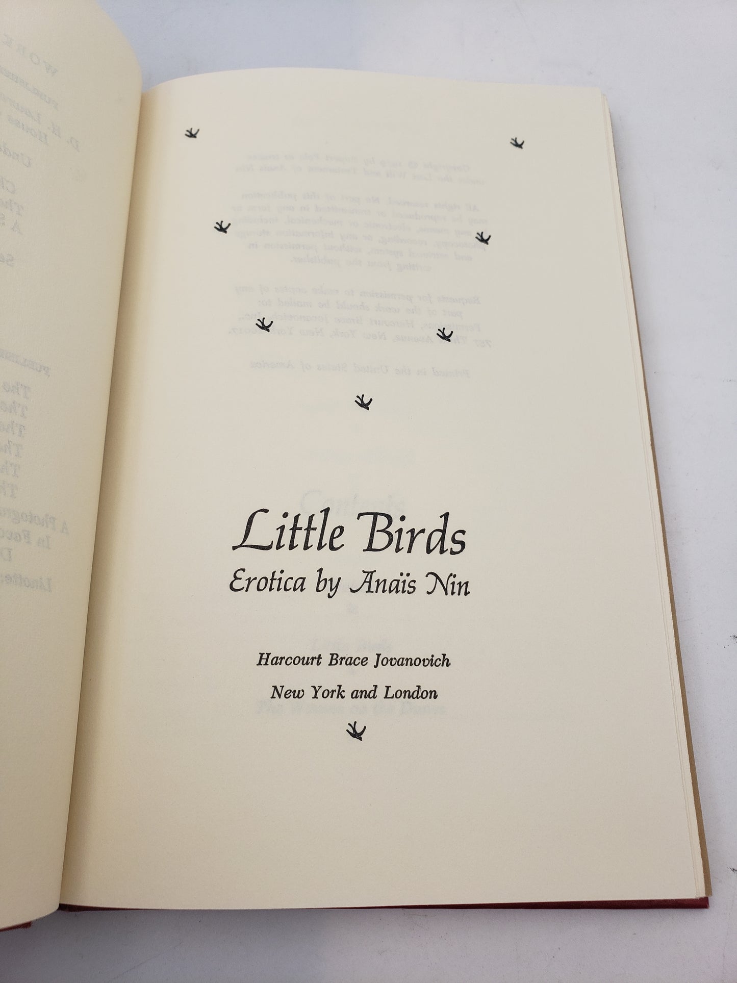 Little Birds: Erotica