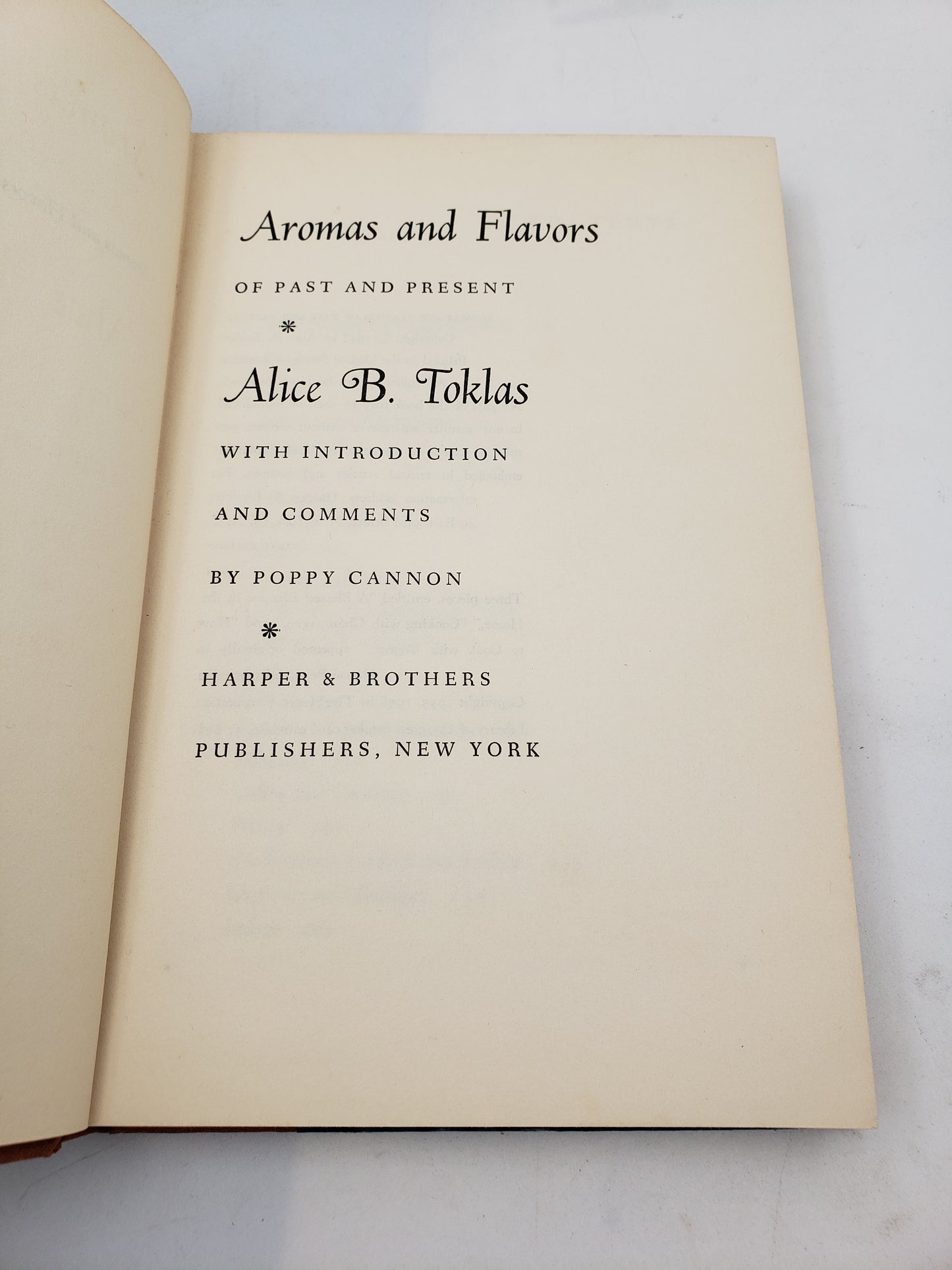 Aromas and Flavors of Past and Present: A Book of Exquisite Cooking