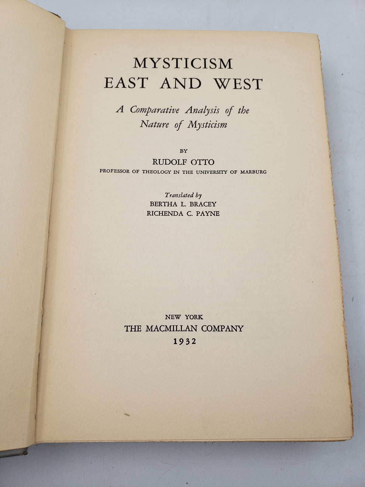 Mysticism East And West: A Comparative Analysis of the Nature of Mysticisim
