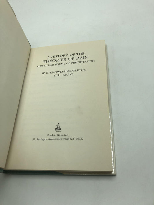 A History of the Theories of Rain