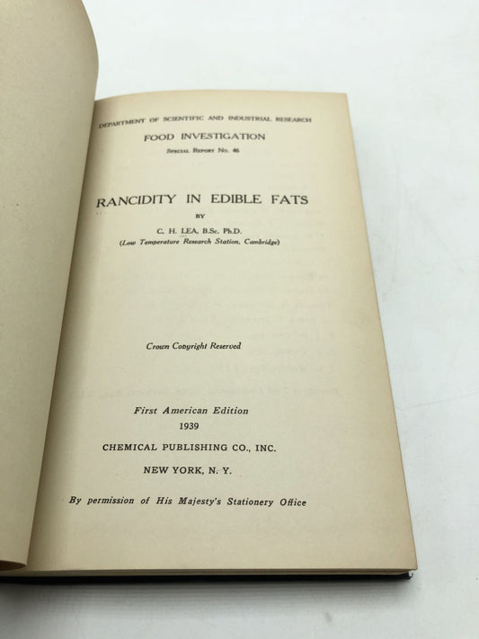Rancidity in Edible Fats