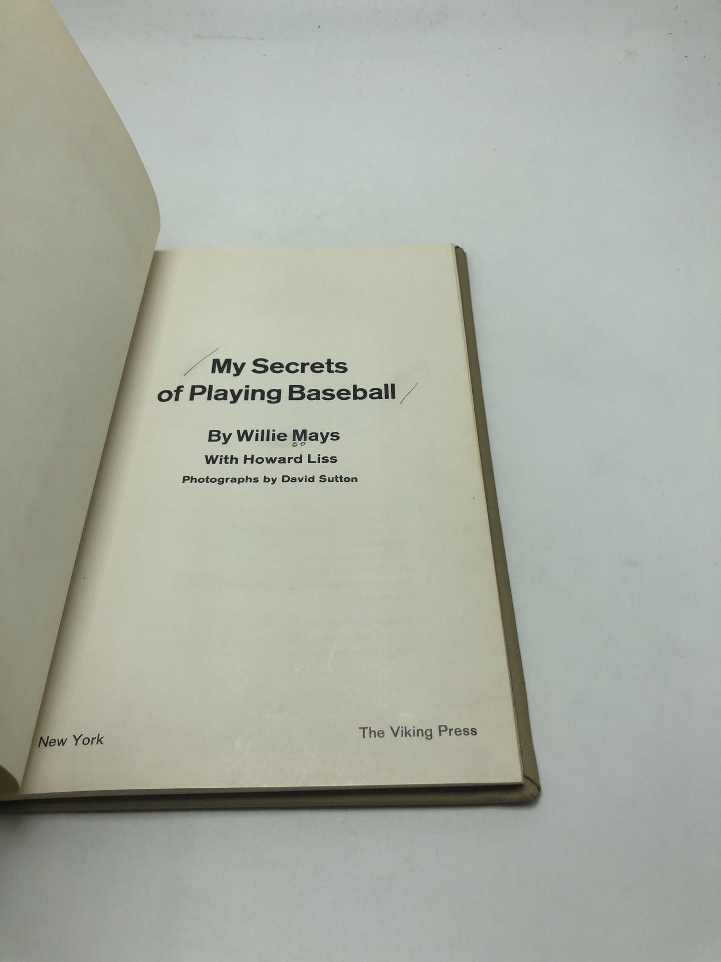 My Secrets of Playing Baseball