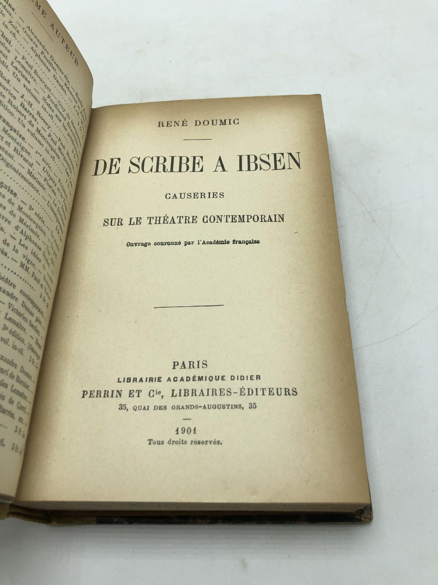De Scribe a Ibsen