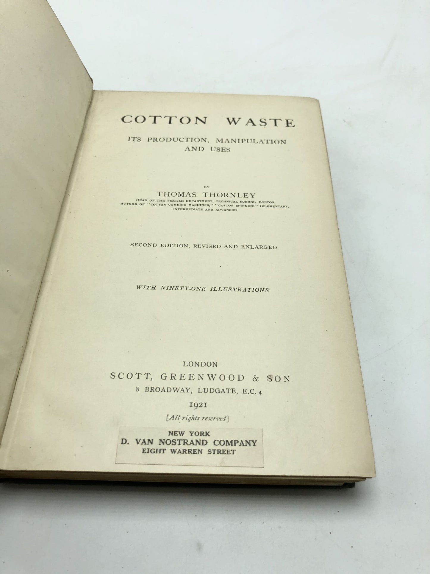 Cotton Waste: Its Production Manipulation And Uses
