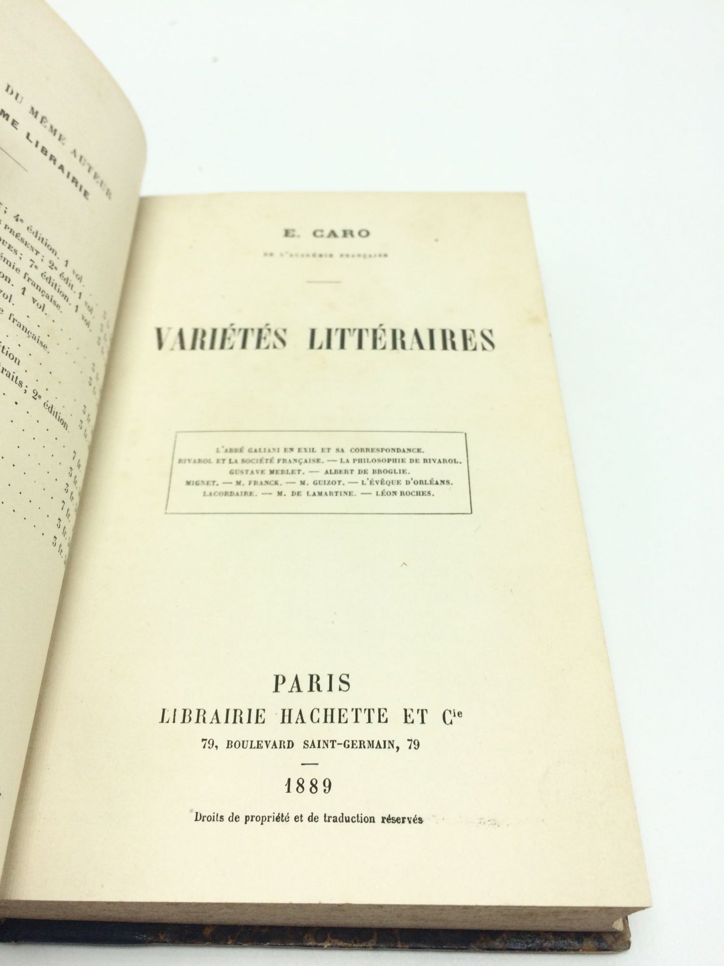 Varietes Litteraires