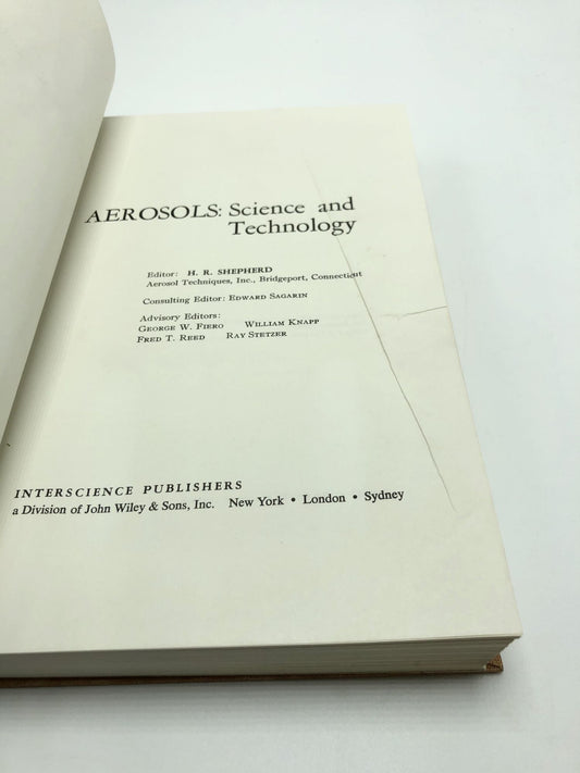 Aerosols: Science and Technology
