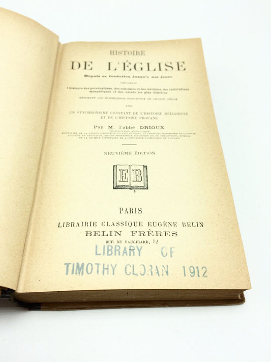 Histoire De L'eglise