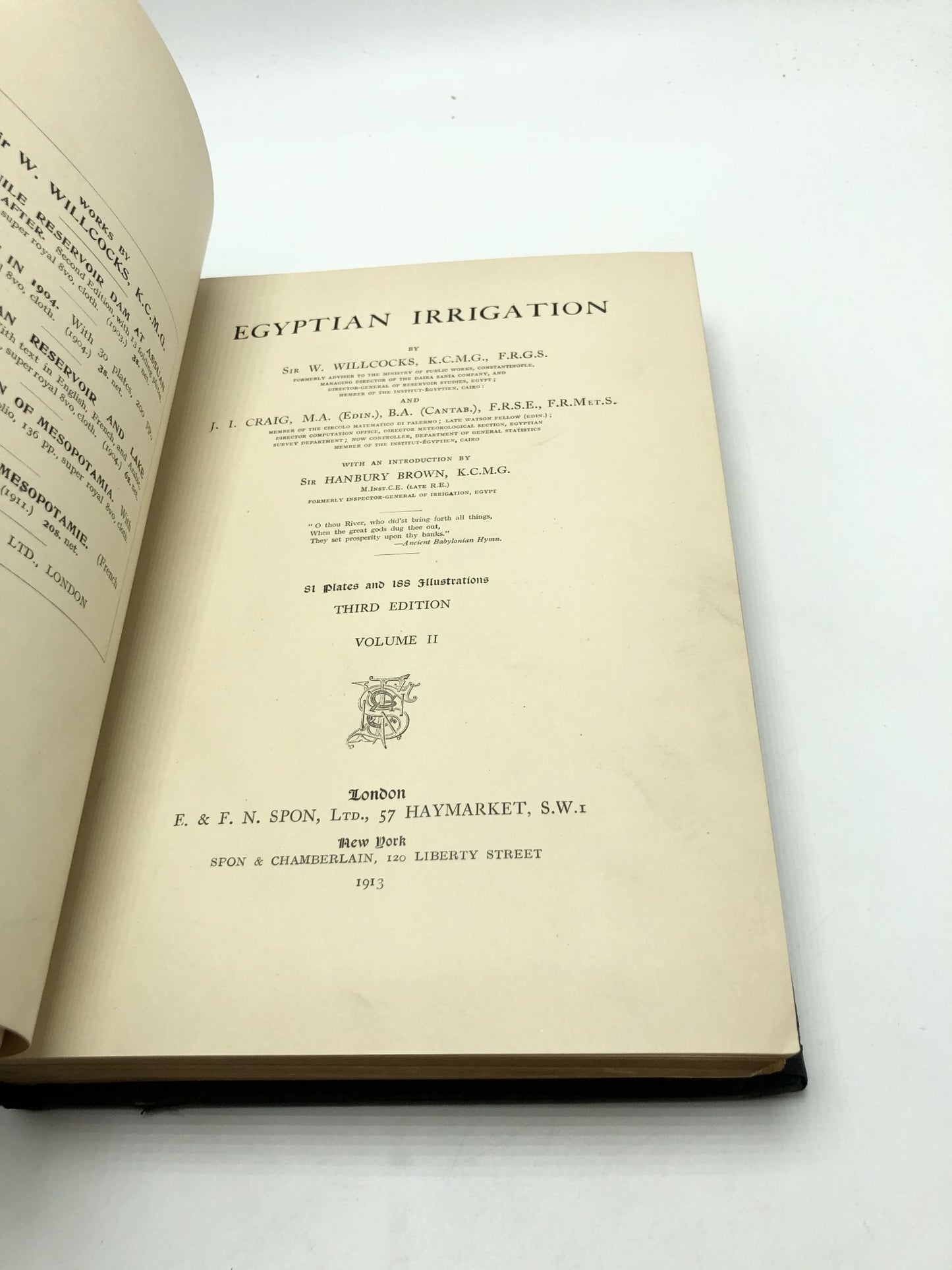 Egyptian Irrigation (2 Volumes)