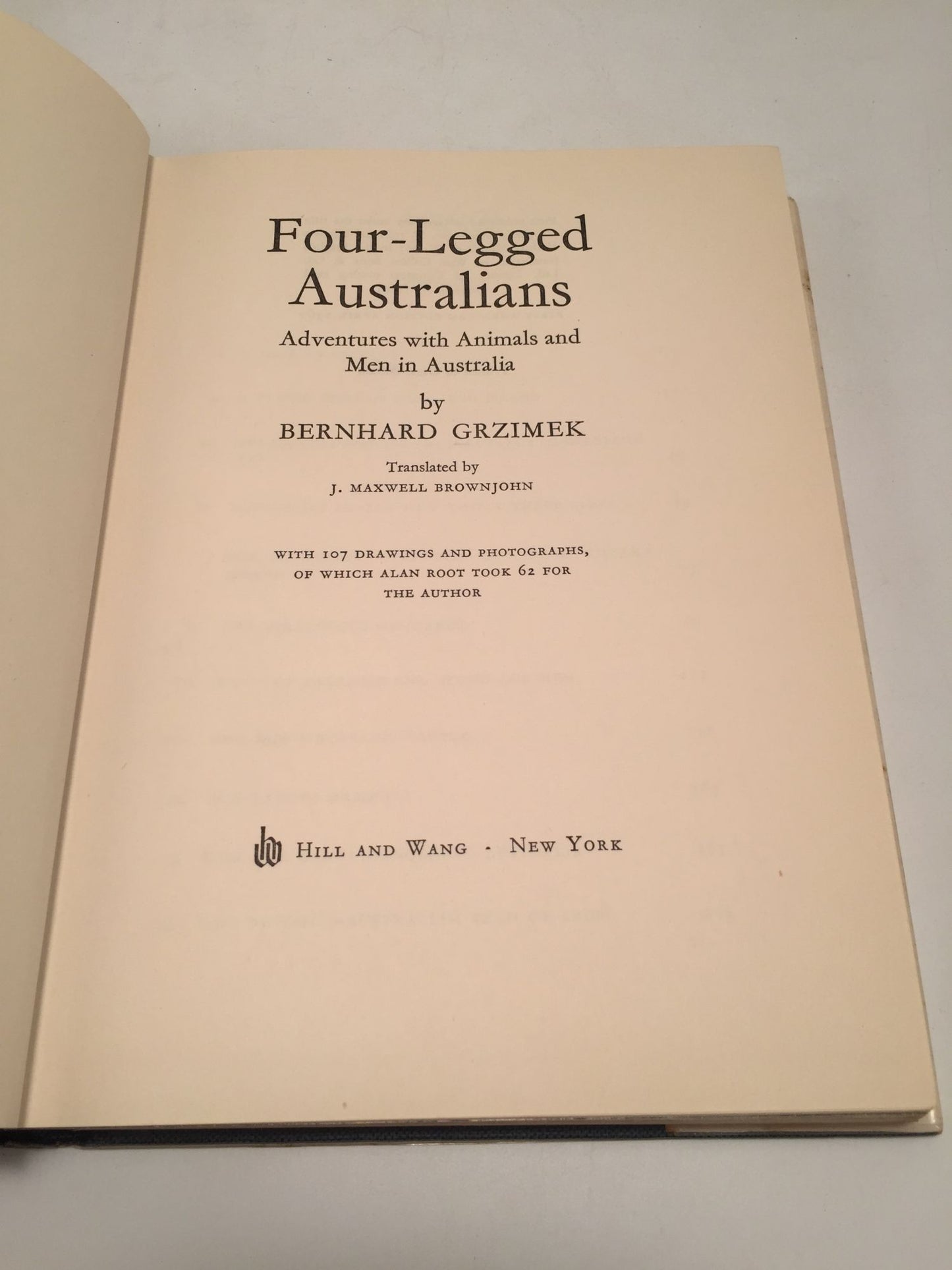 Four-Legged Australians: Adventures with Animals and Men in Australia
