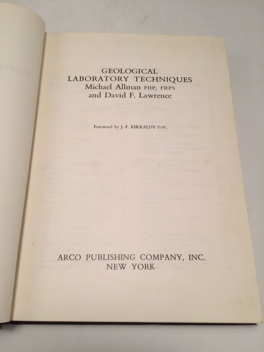 Geological Laboratory Techniques