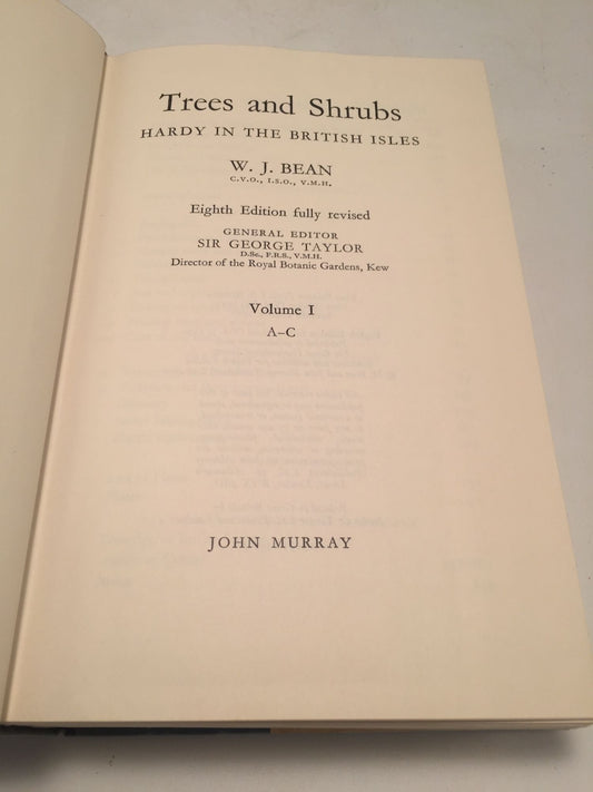 Trees and Shrubs: Hardy in the British Isles (Vol. 1)