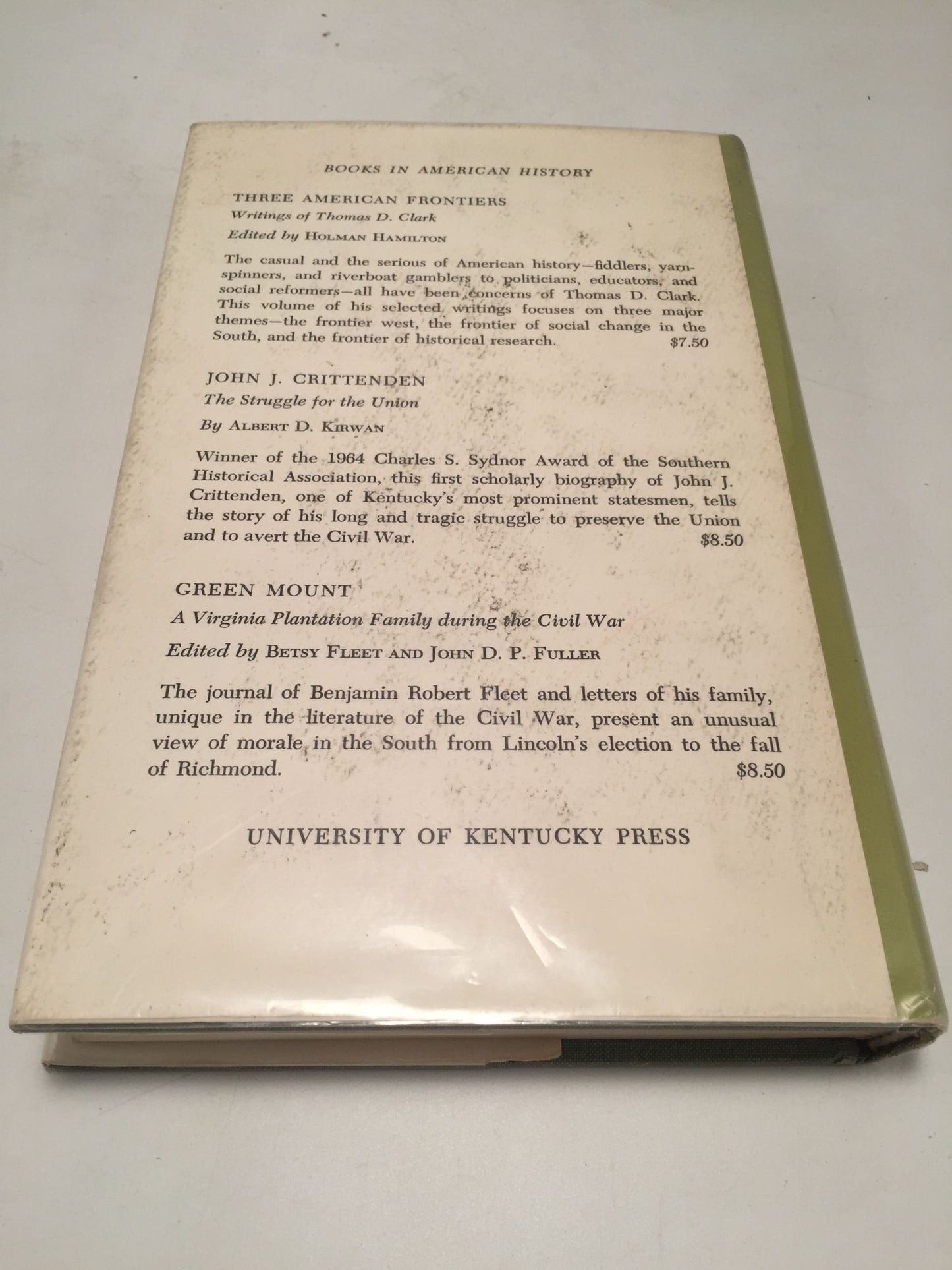 Civilization of the Old South: Writings of Clement Eaton