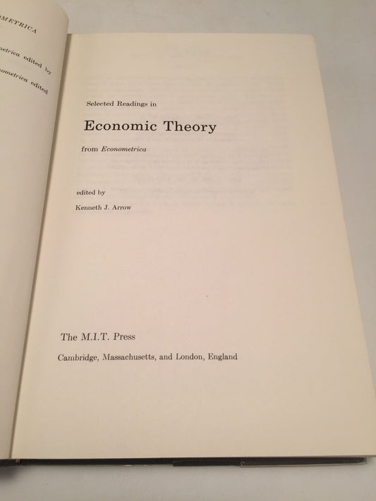 Selected Readings in Economic Theory from Econometrica