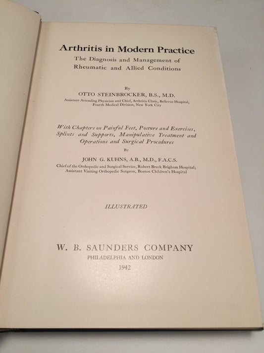 Arthritis in Modern Practice: The Diagnosis and Management of Rheumatic and Allied Conditions