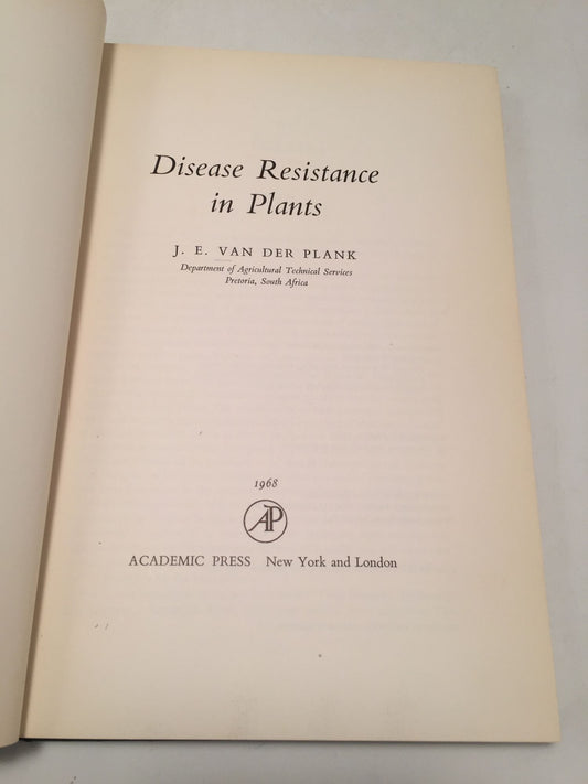 Disease Resistance in Plants