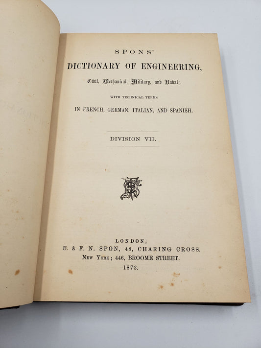 Spons' Dictionary of Engineering: Locks and Lock-Gates to Pump (Volume 7)