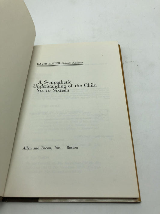 A Sympathetic Understanding Of The Child Six To Sixteen