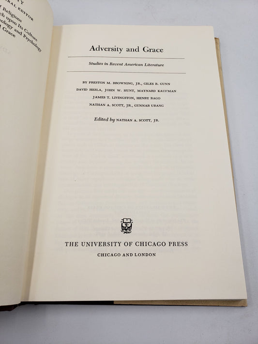 Essays in Divinity: Adversity and Grace, Studies in Recent American Literature (Volume 4)