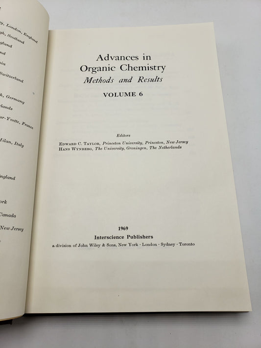 Advances in Organic Chemistry: Methods and Results (Volume 6)