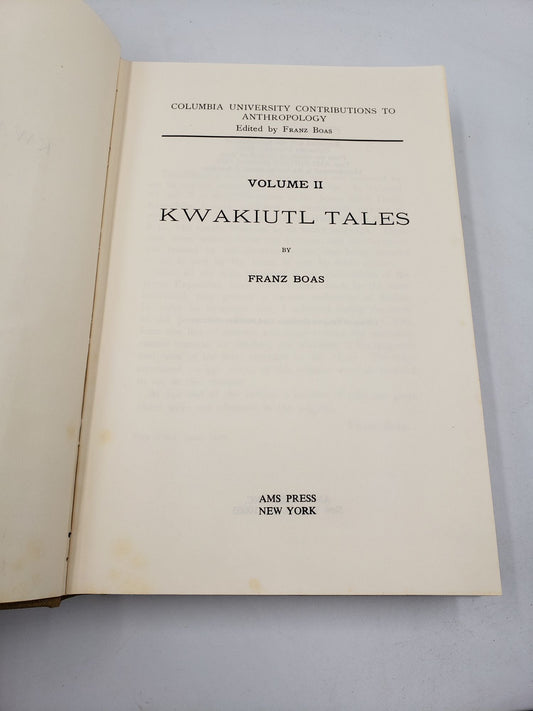 Kwakiutl Tales (Volume 2)