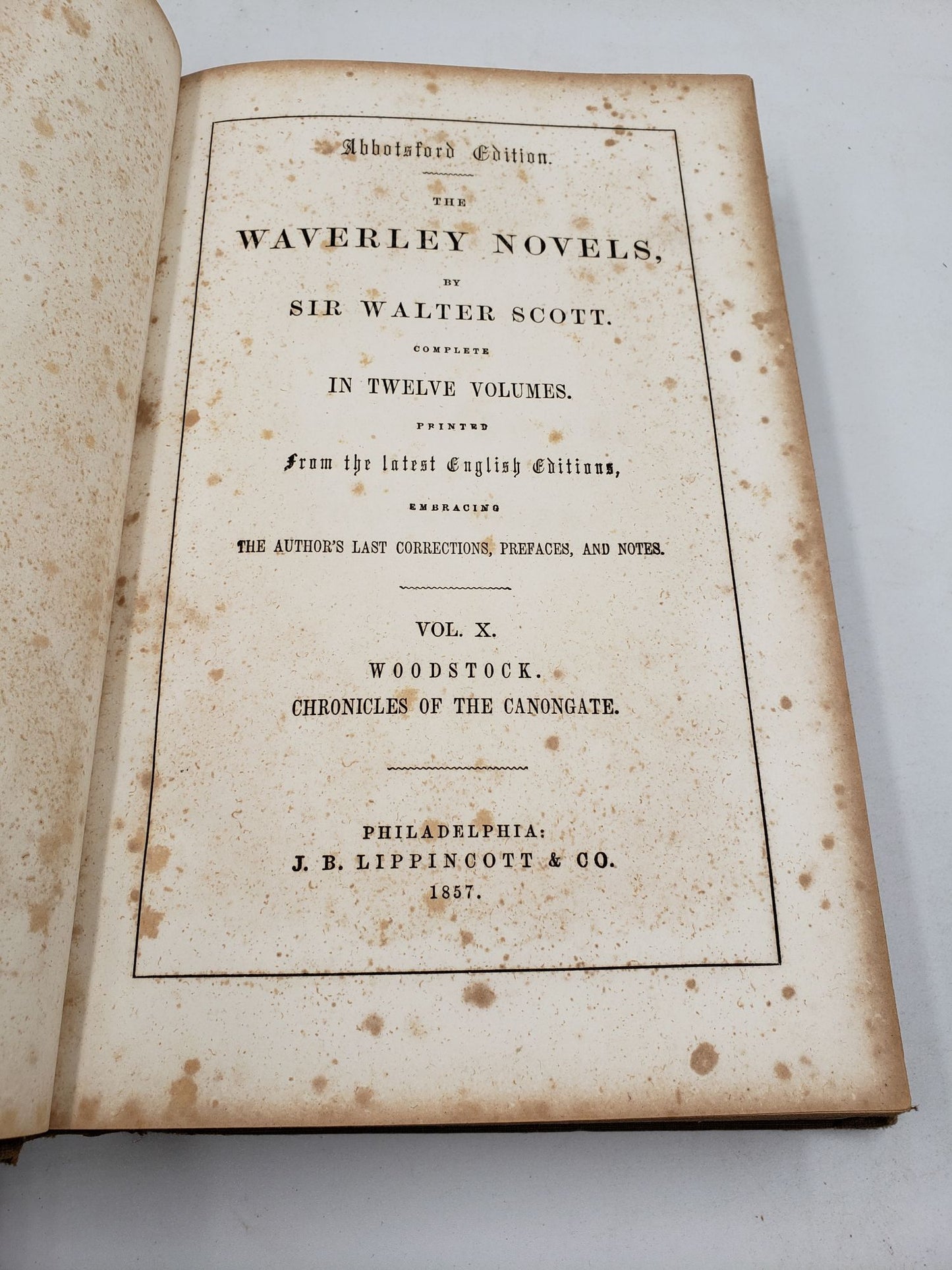 The Waverley Novels: Woodstock, Chronicles of the Canongate (Volume 10)