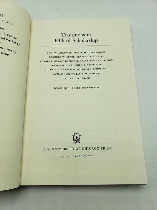 Essays in Divinity: Transitions in Biblical Scholarship (Volume 6)