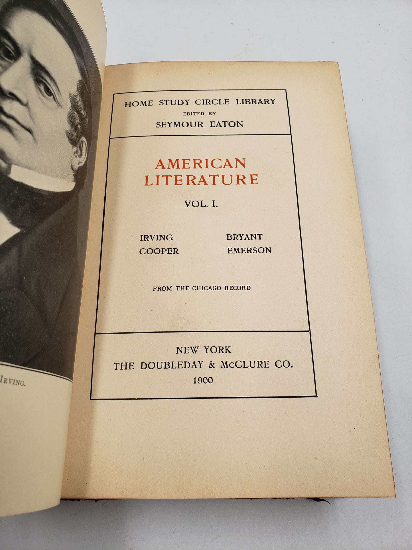 Home Study Circle Library: American Literature, Cooper To Emerson (Volume 8)