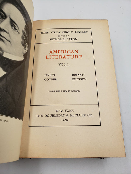 Home Study Circle Library: American Literature, Cooper To Emerson (Volume 8)