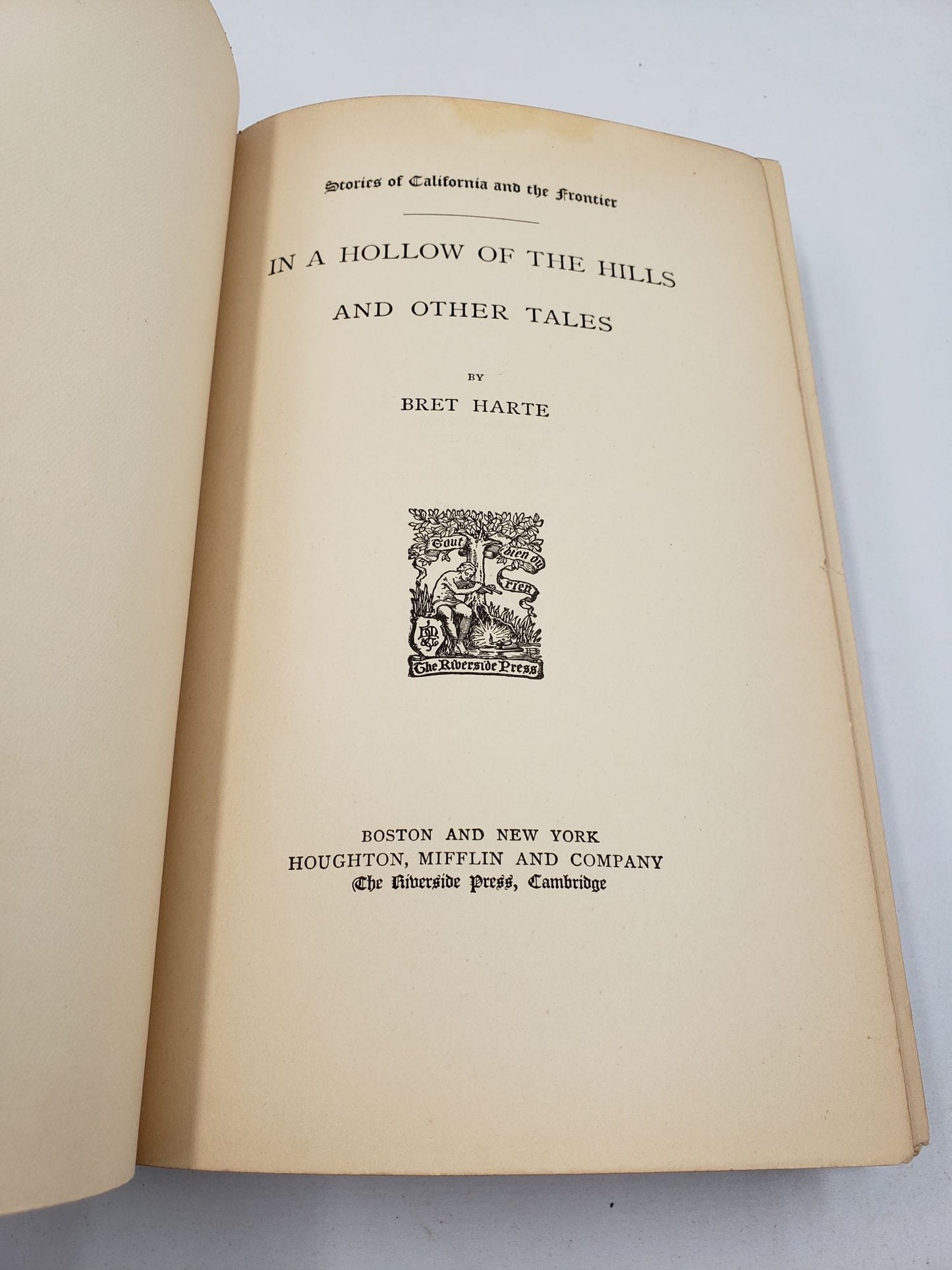 The Writings of Bret Harte: In A Hollow Of The Hills And Other Tales (Volume 10)