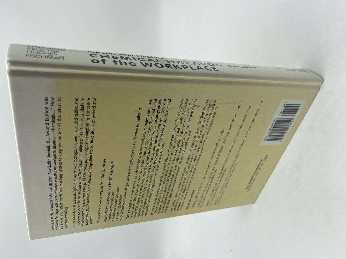 Proctor and Hughes' Chemical Hazards of the Workplace