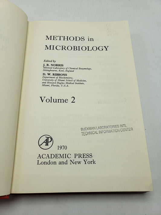 Methods in Microbiology (Volume 2)