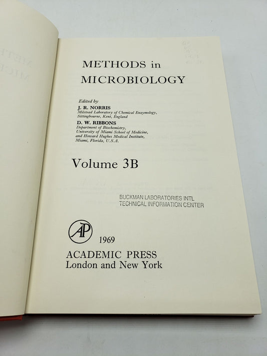 Methods in Microbiology (Volume 3B)