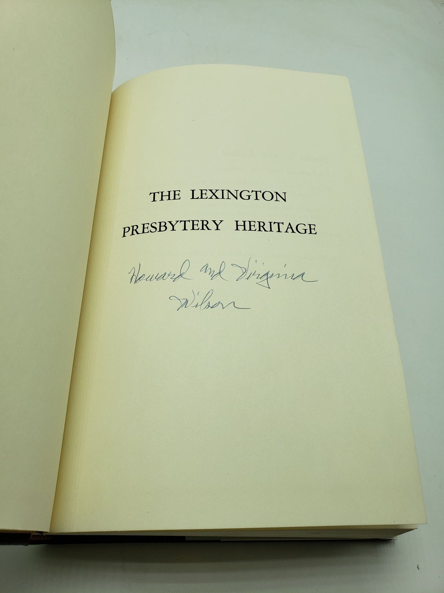 The Lexington Presbytery Heritage
