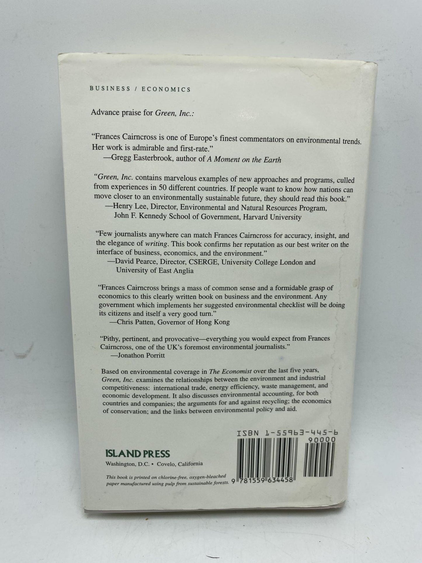 Green, Inc.: A Guide to Business and the Environment