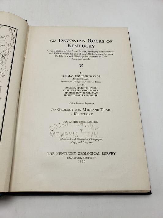 Devonian Rocks Of Kentucky