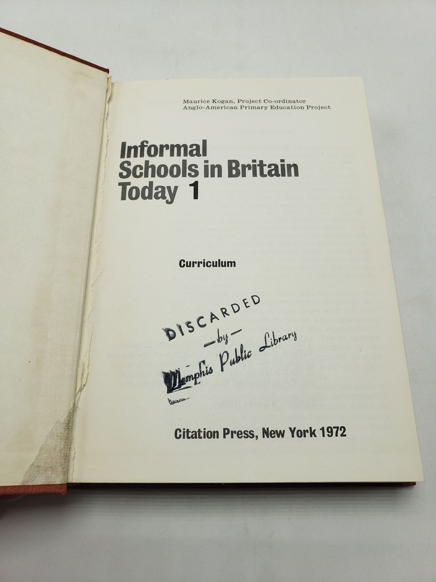 Informal Schools in Britain Today: Curriculum & Administration and Organization (2 Volume Set)