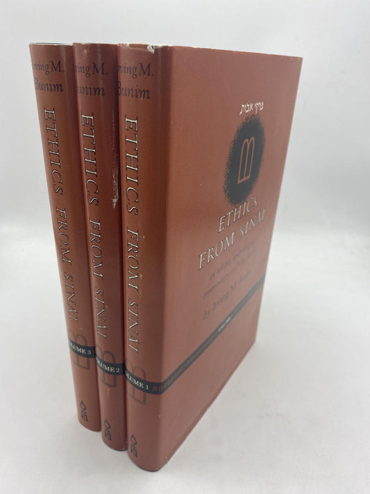 Ethics from Sinai: An Eclectic, Wide-Ranging Commentary on Pirke Avoth [3 Volume Set]