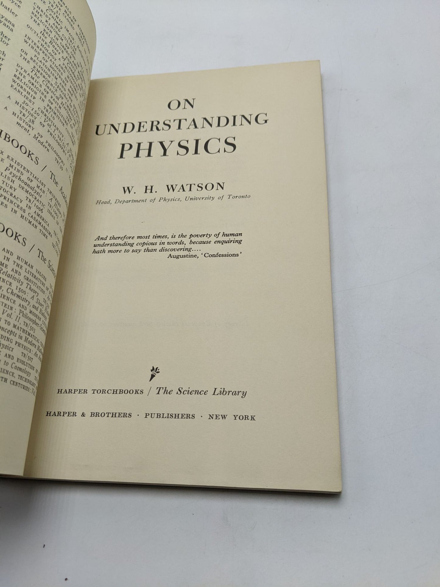 On Understanding Physics: An Analysis of the Philosophy of Physics