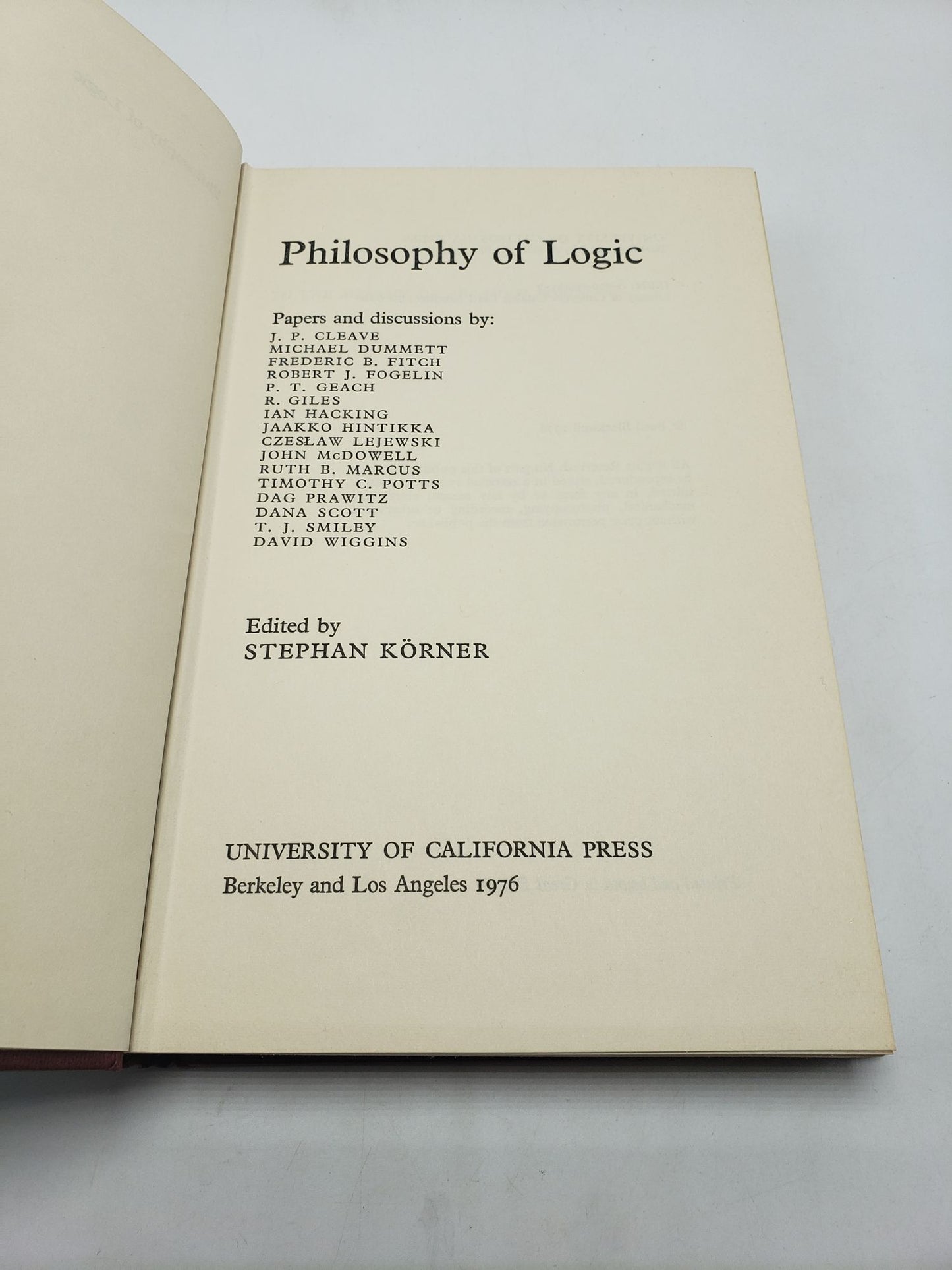 Philosophy of Logic