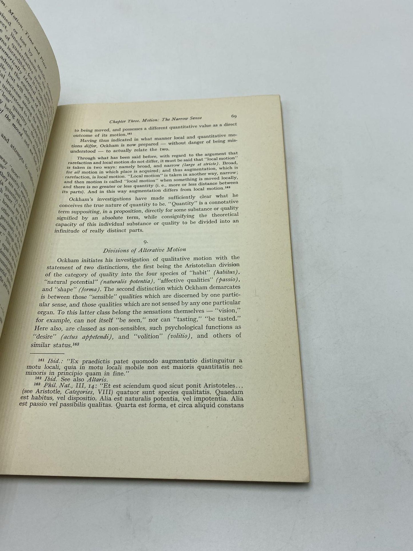Motion, Time and Place According To William Ockham