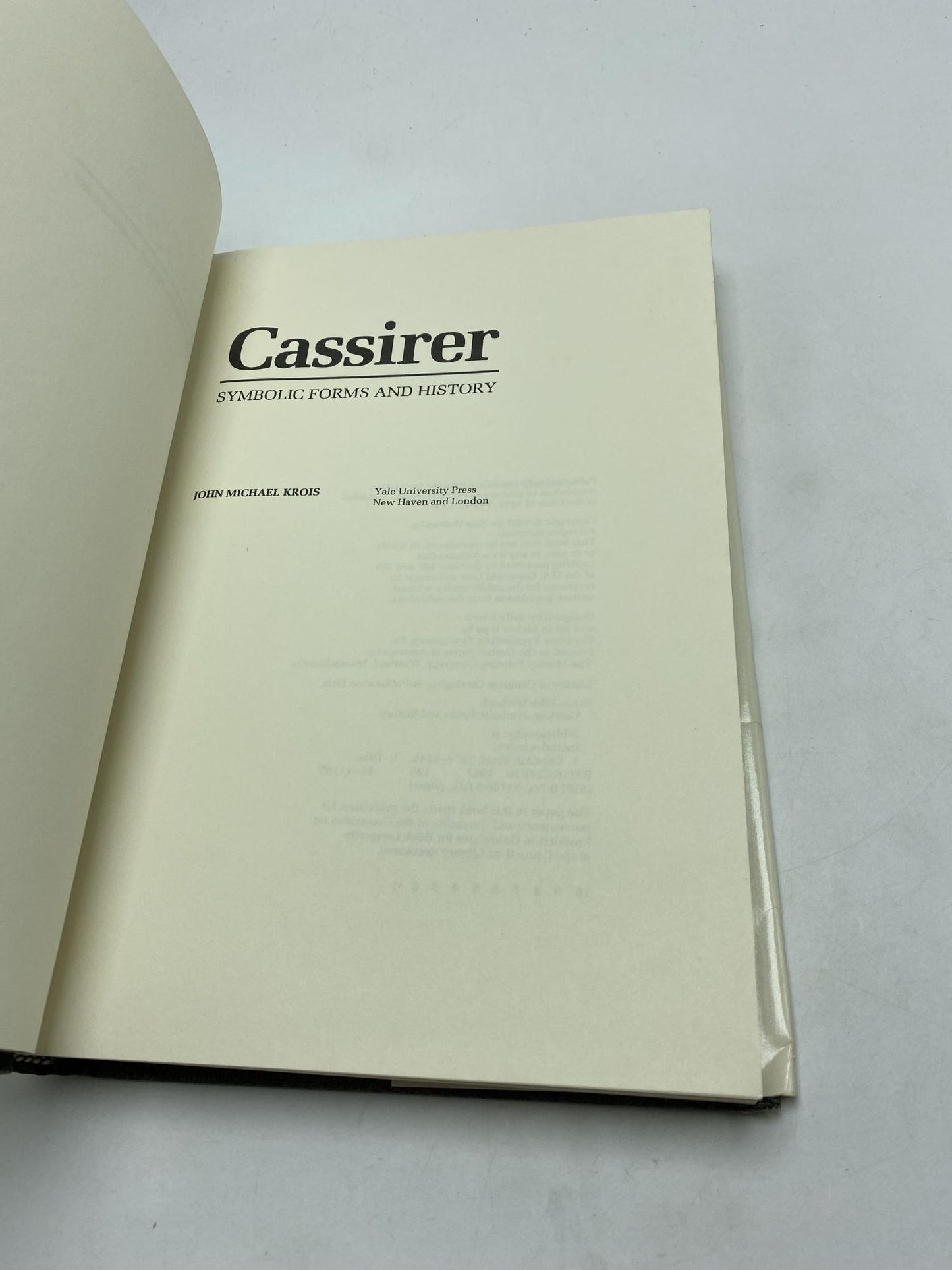 Cassirer: Symbolic Forms and History